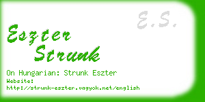 eszter strunk business card